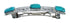 Navajo Sterling Silver Turquoise Hair Barrette XS10034